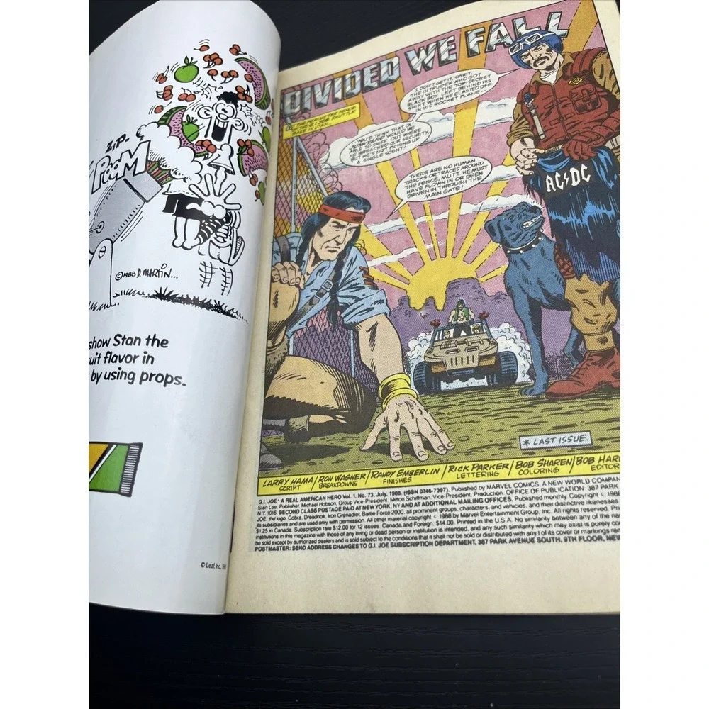 G.I. Joe A Real American‎ Hero #73 Marvel Comics 1987 Copper Age Comic